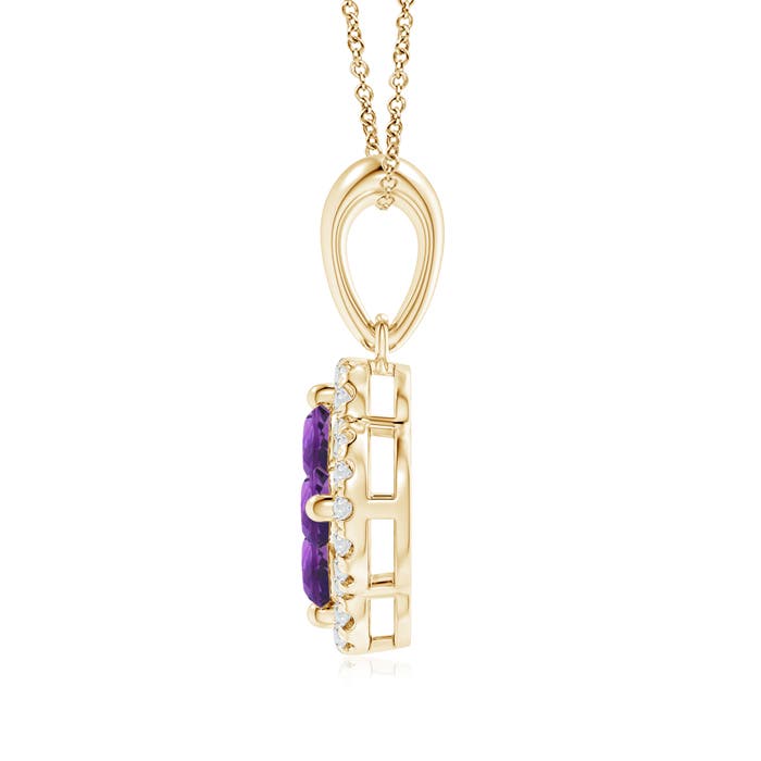 AAA - Amethyst / 0.52 CT / 14 KT Yellow Gold