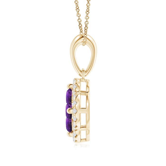 AAAA - Amethyst / 0.52 CT / 14 KT Yellow Gold