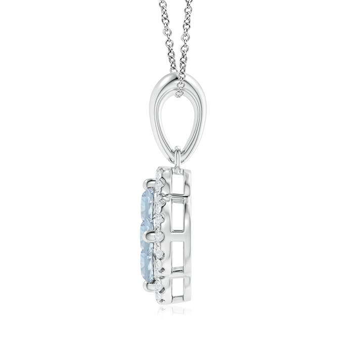 A - Aquamarine / 0.52 CT / 14 KT White Gold