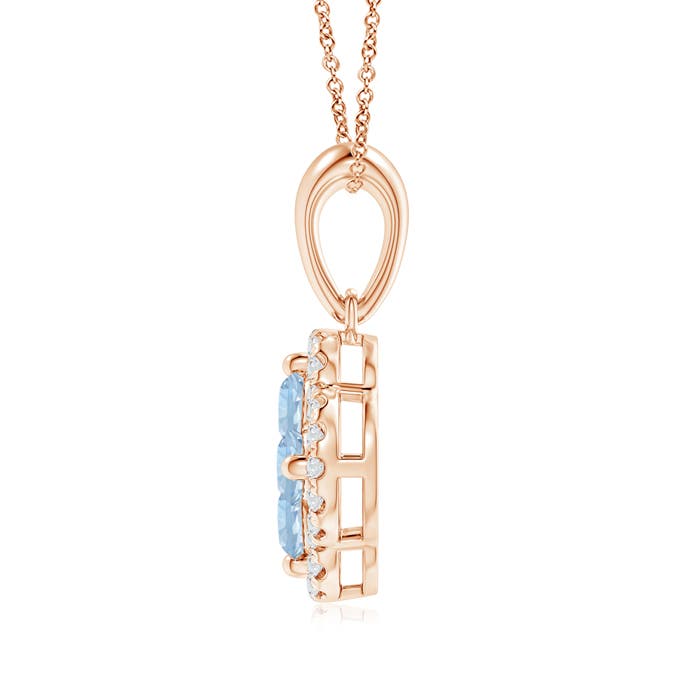 AA - Aquamarine / 0.52 CT / 14 KT Rose Gold