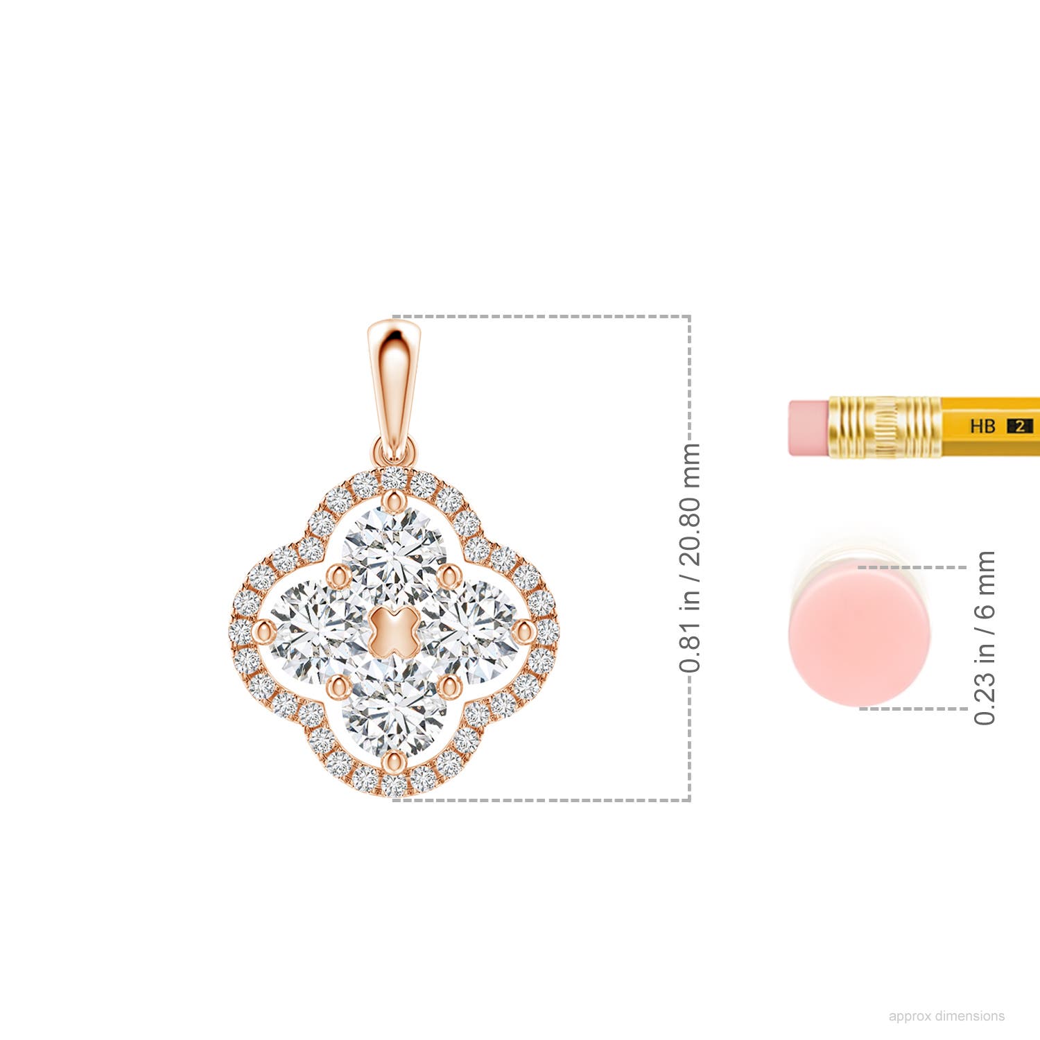 H, SI2 / 1.16 CT / 18 KT Rose Gold