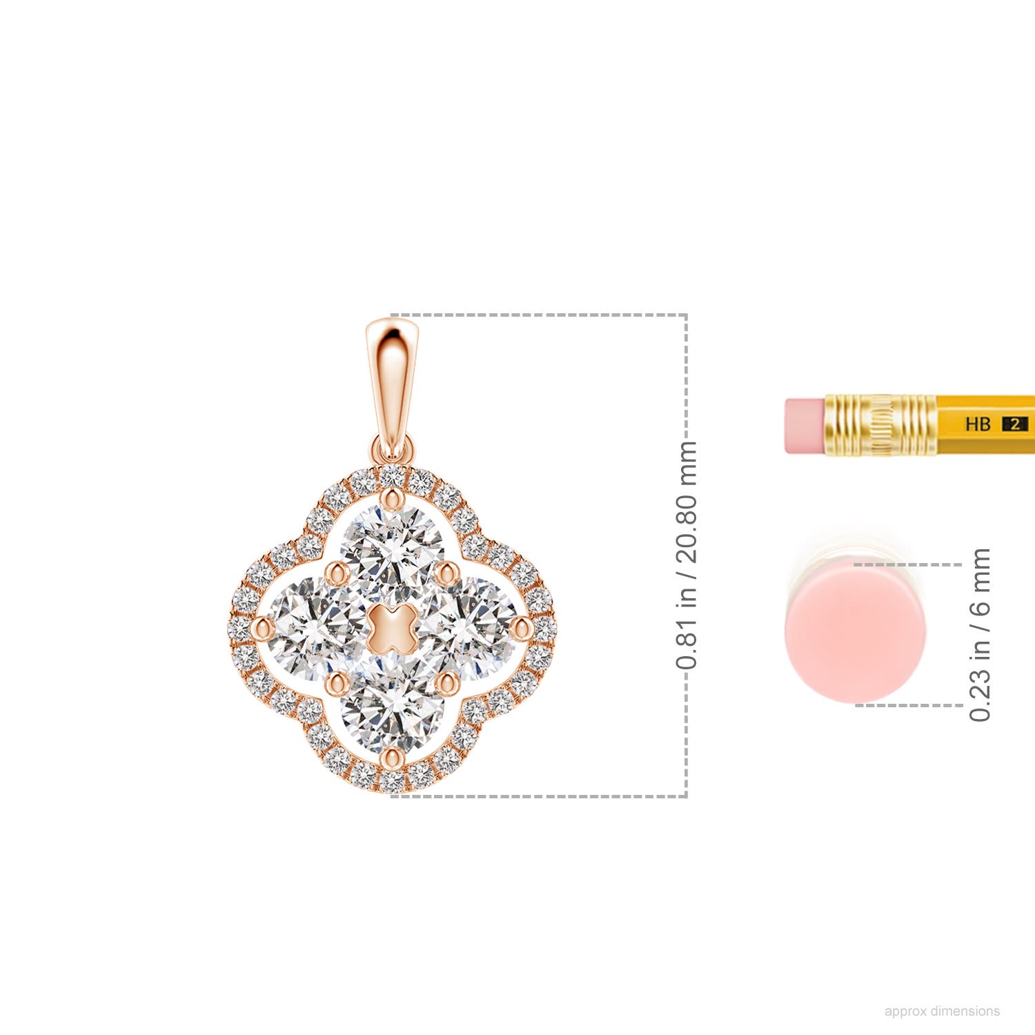 I-J, I1-I2 / 1.16 CT / 18 KT Rose Gold