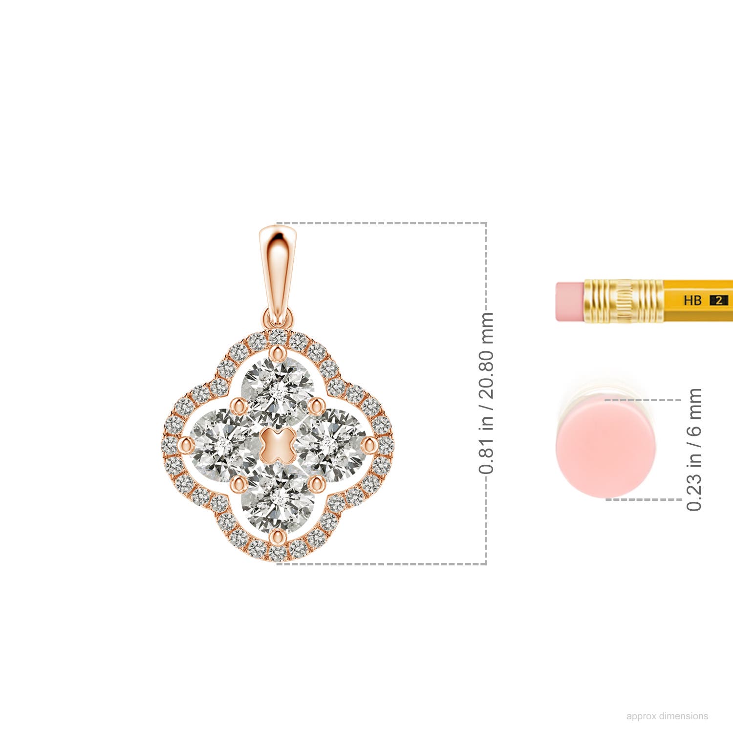 K, I3 / 1.16 CT / 18 KT Rose Gold