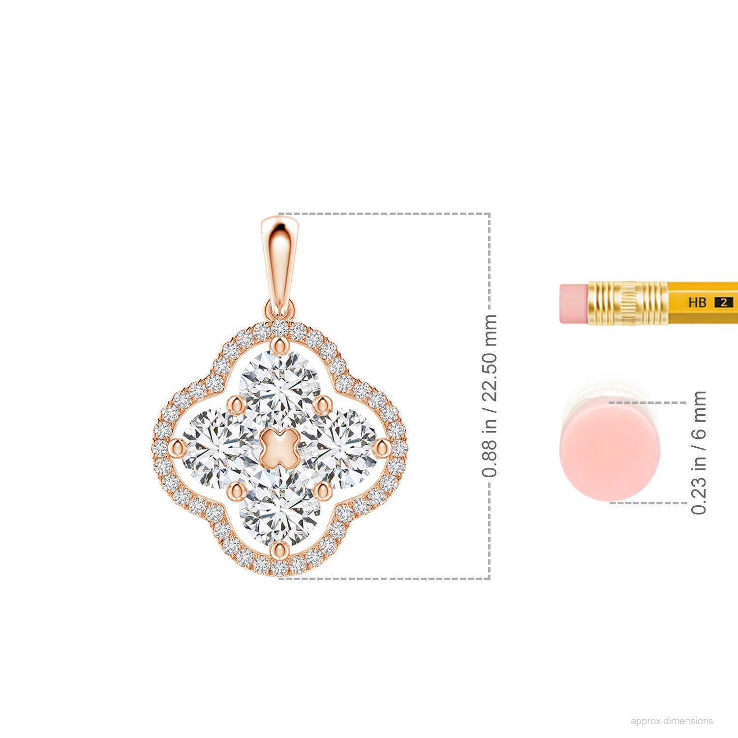 H, SI2 / 1.6 CT / 18 KT Rose Gold