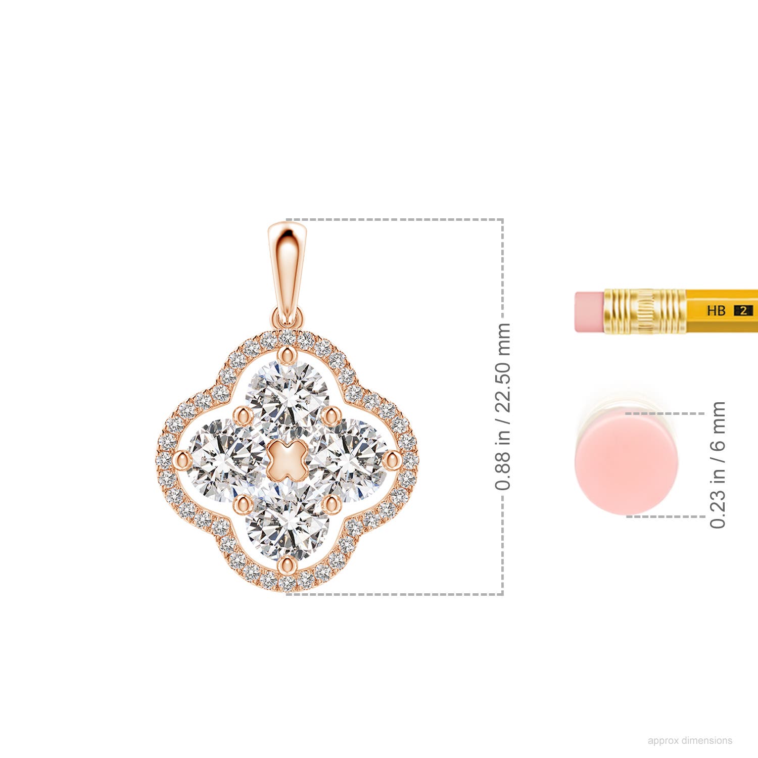 I-J, I1-I2 / 1.6 CT / 18 KT Rose Gold