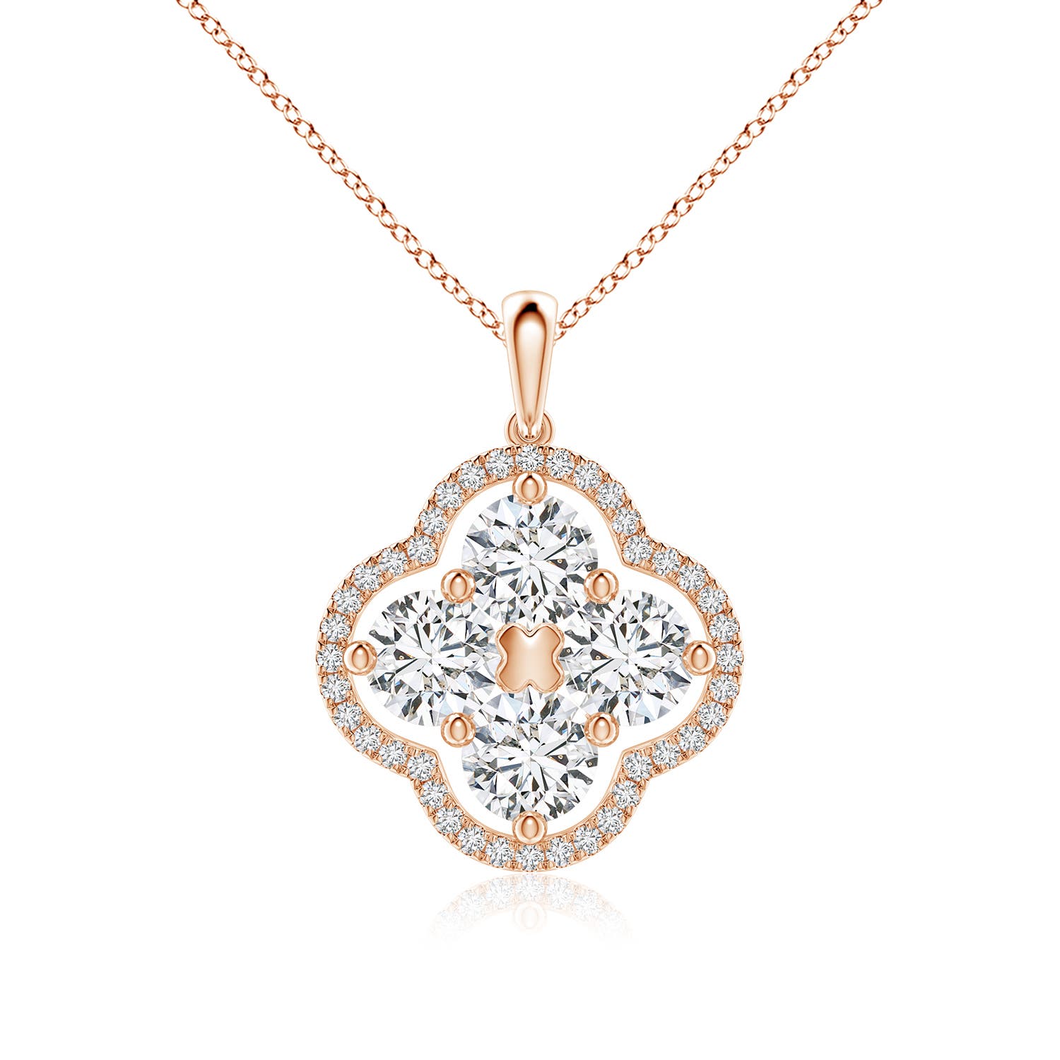 H, SI2 / 2.2 CT / 18 KT Rose Gold