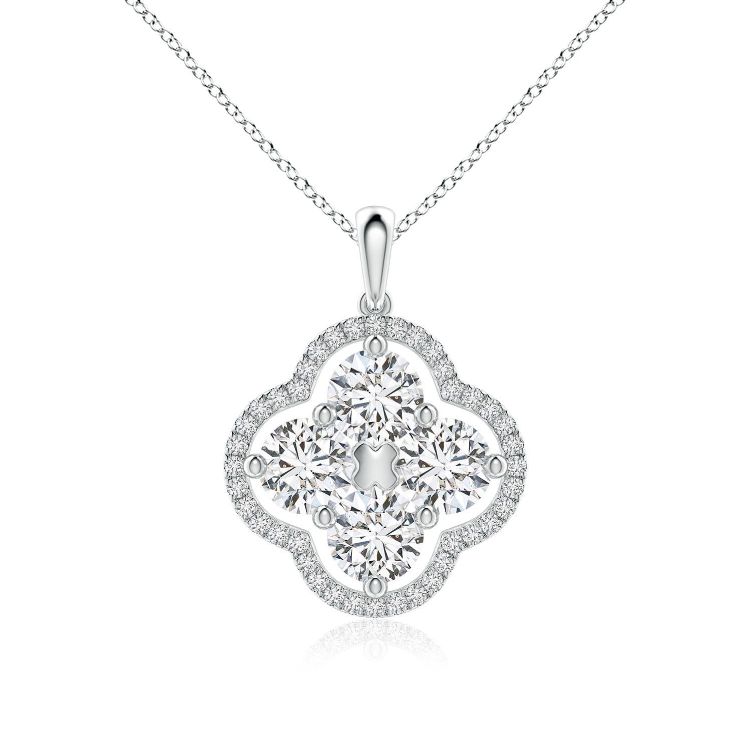 H, SI2 / 2.2 CT / 18 KT White Gold