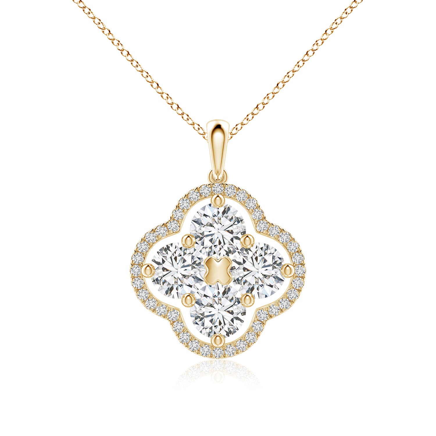 H, SI2 / 2.2 CT / 18 KT Yellow Gold