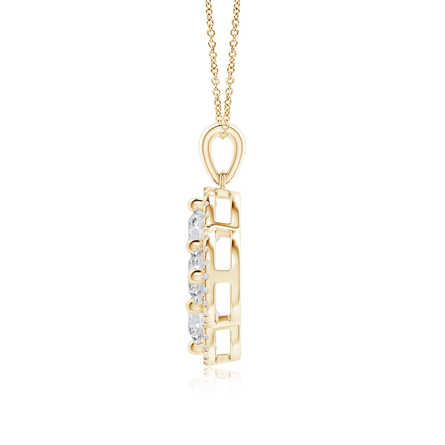 H, SI2 / 2.2 CT / 18 KT Yellow Gold