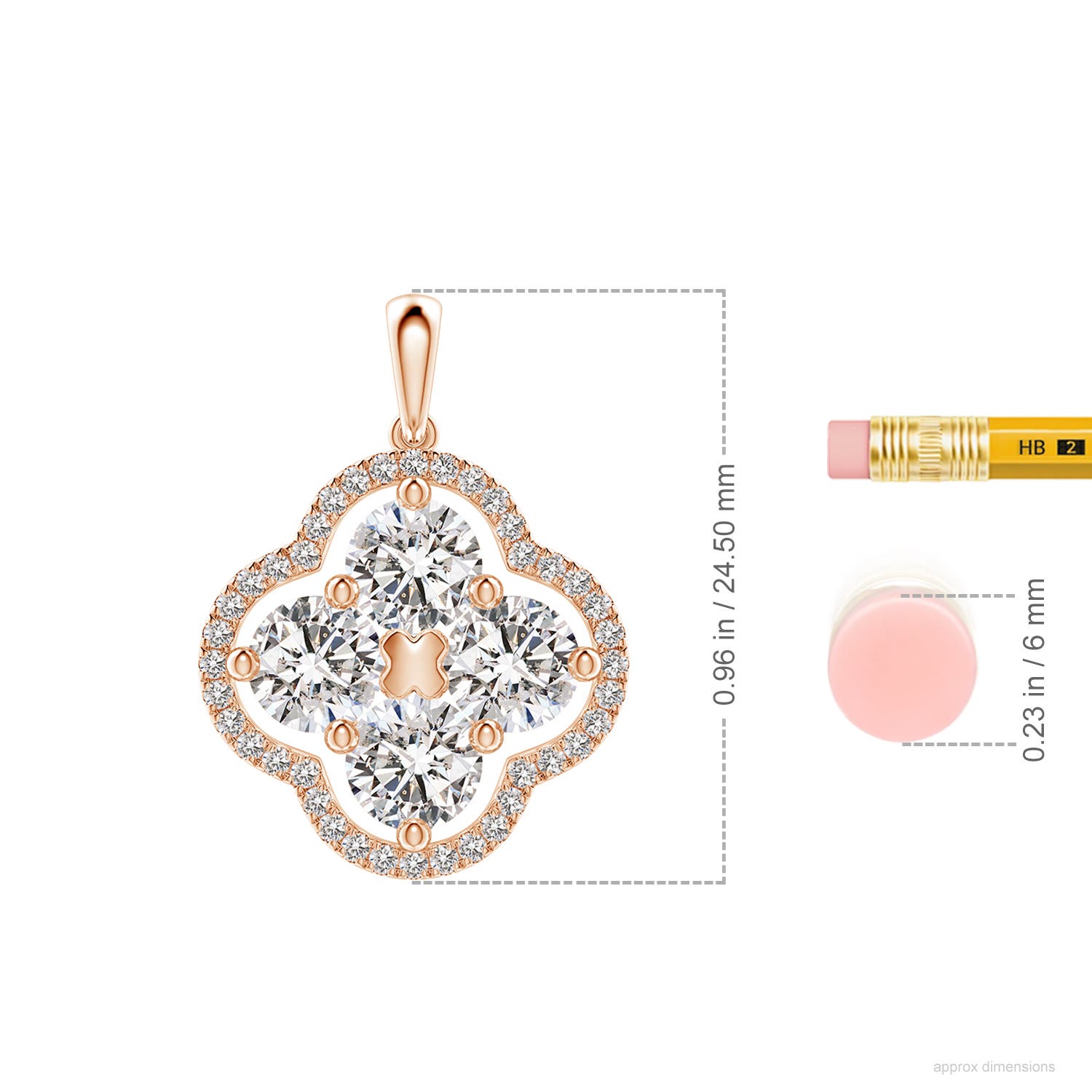 I-J, I1-I2 / 2.2 CT / 14 KT Rose Gold