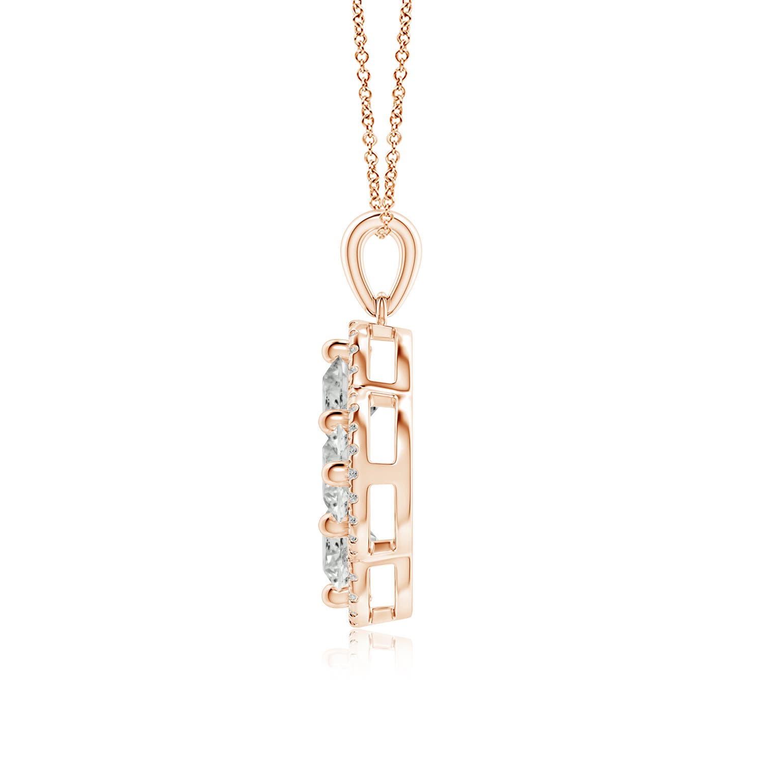 K, I3 / 2.2 CT / 18 KT Rose Gold