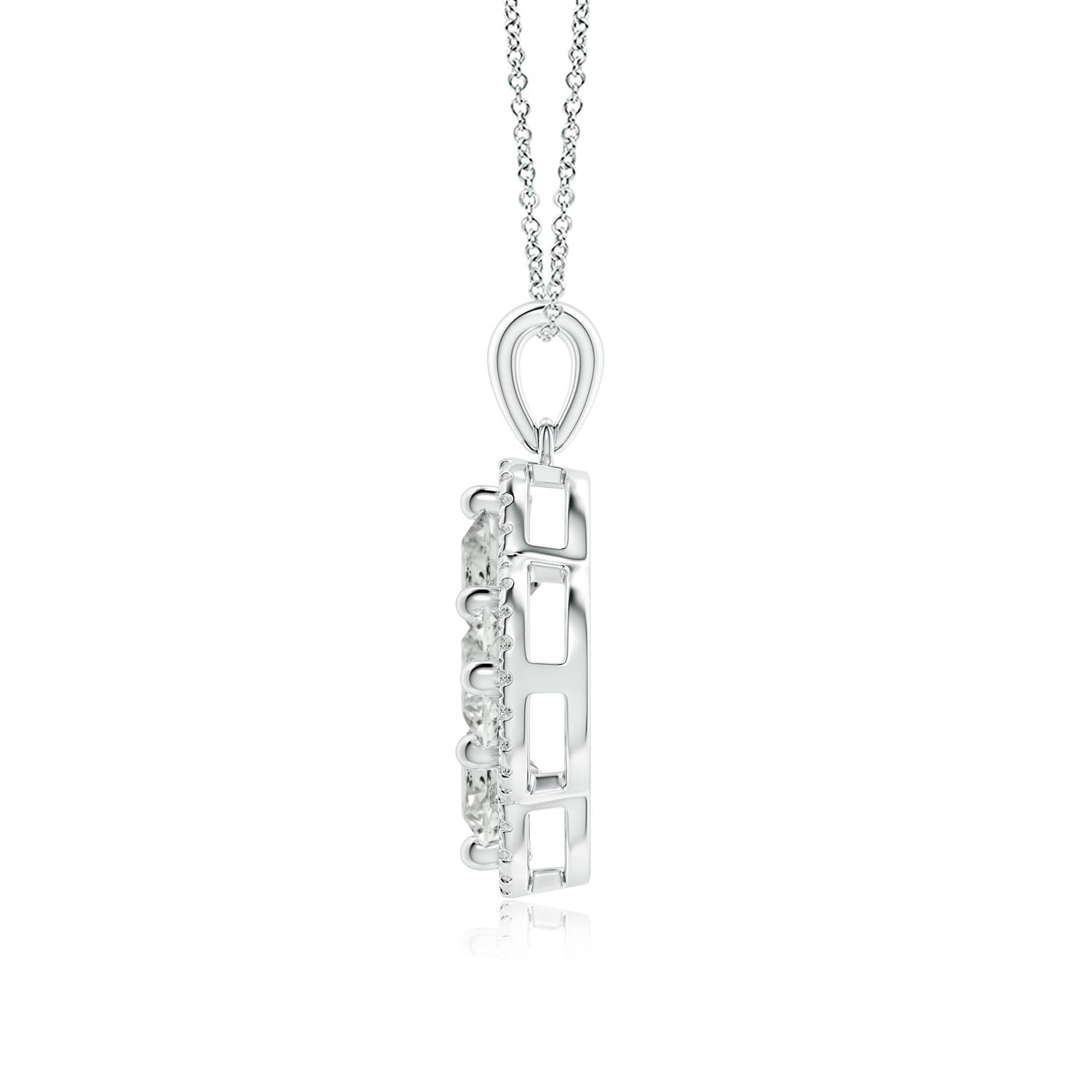 K, I3 / 2.2 CT / 14 KT White Gold