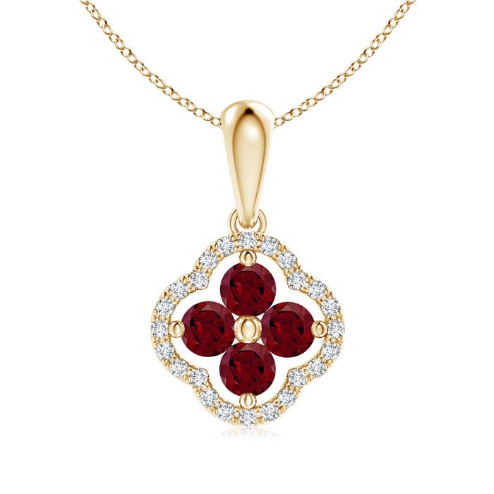 AA - Garnet / 0.72 CT / 14 KT Yellow Gold