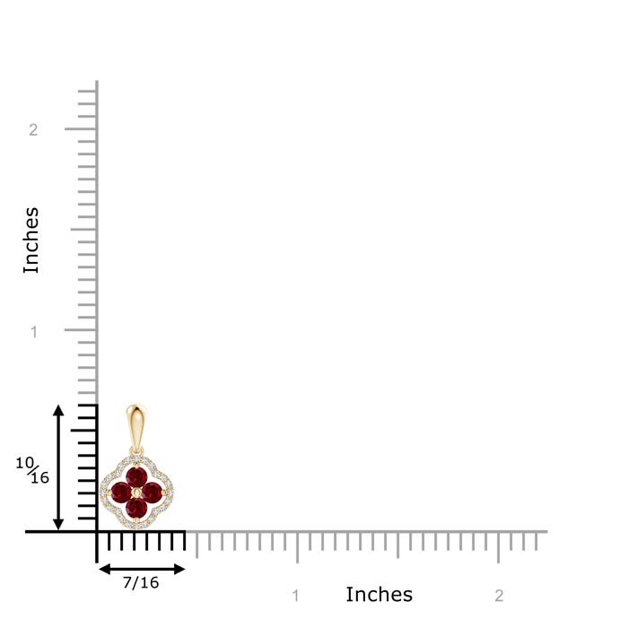 AAA - Garnet / 0.72 CT / 14 KT Yellow Gold