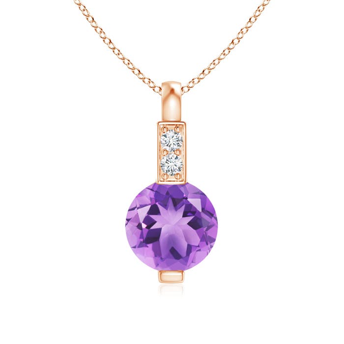 A - Amethyst / 0.46 CT / 14 KT Rose Gold