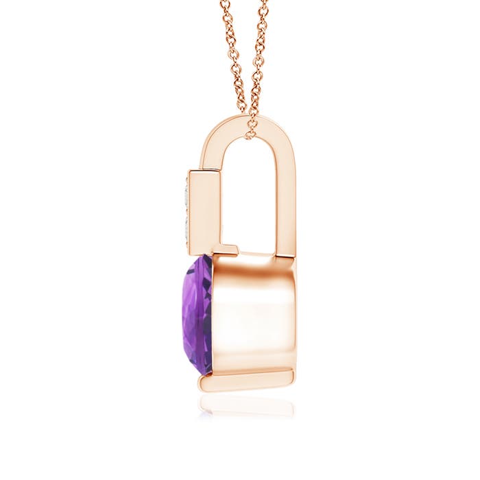 AA - Amethyst / 0.46 CT / 14 KT Rose Gold