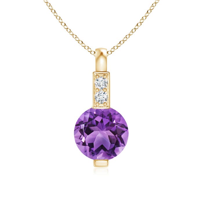 AA - Amethyst / 0.46 CT / 14 KT Yellow Gold