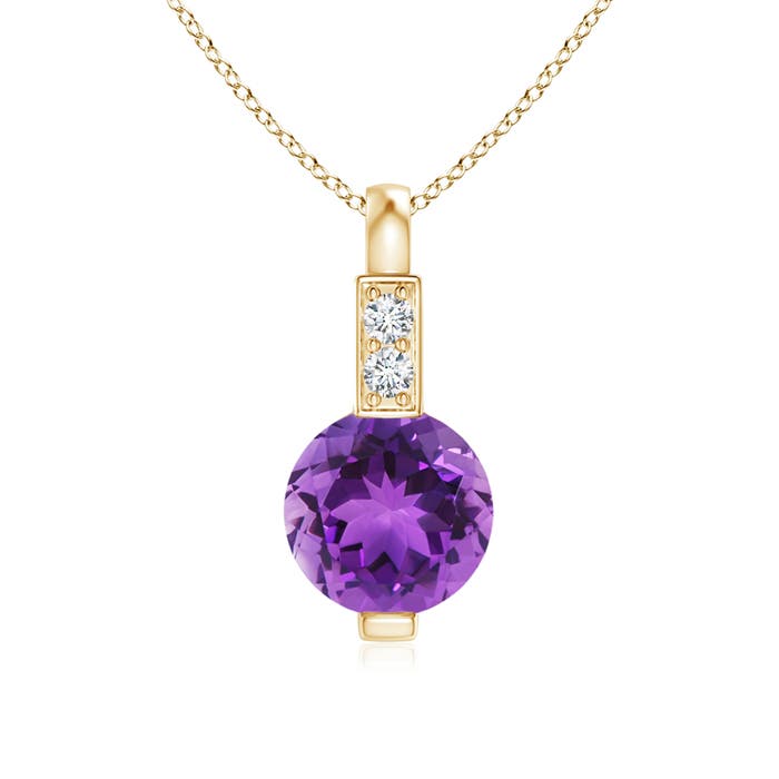 AAA - Amethyst / 0.46 CT / 14 KT Yellow Gold