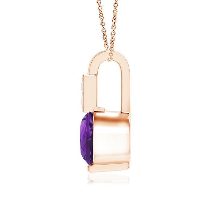 AAAA - Amethyst / 0.46 CT / 14 KT Rose Gold