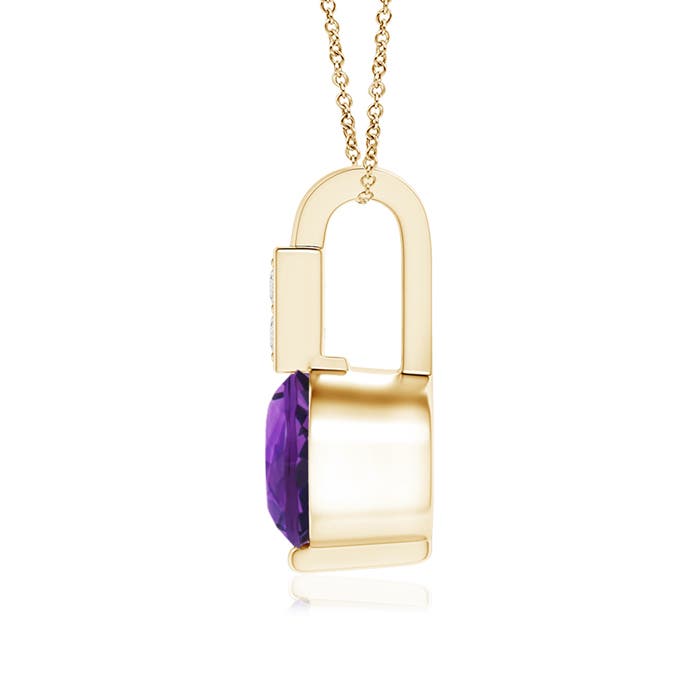 AAAA - Amethyst / 0.46 CT / 14 KT Yellow Gold