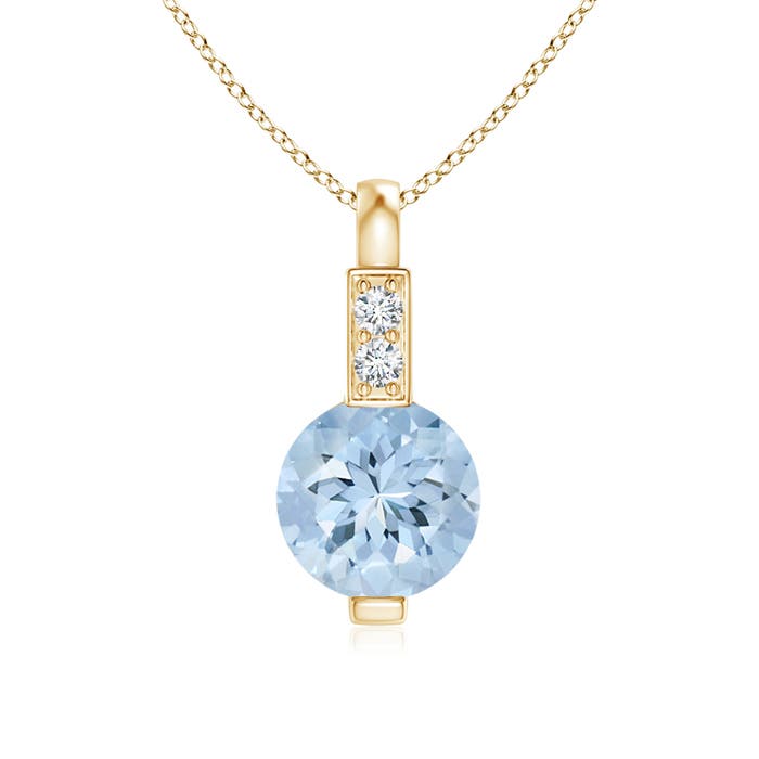 AA - Aquamarine / 0.41 CT / 14 KT Yellow Gold