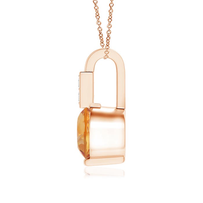 AA - Citrine / 0.46 CT / 14 KT Rose Gold