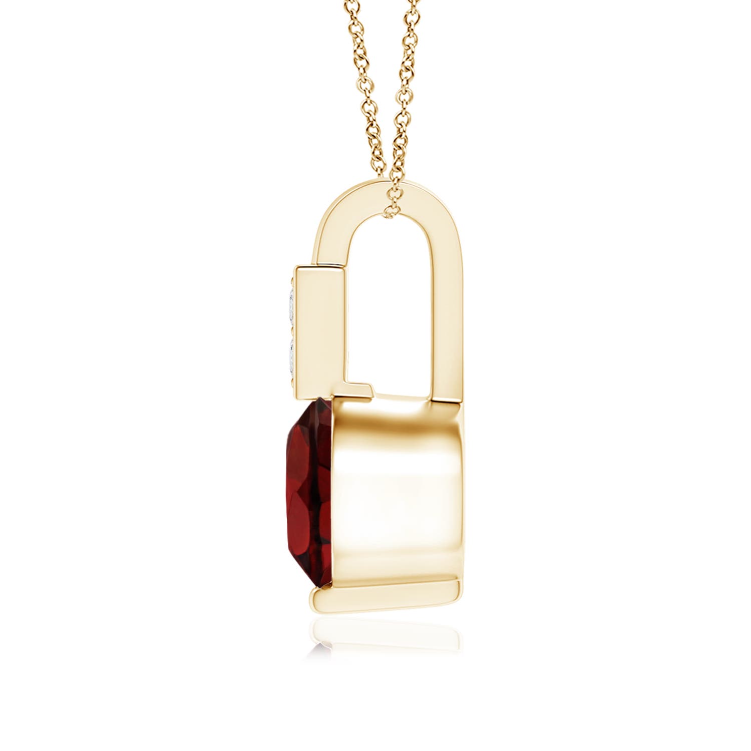 AAA - Garnet / 0.61 CT / 14 KT Yellow Gold