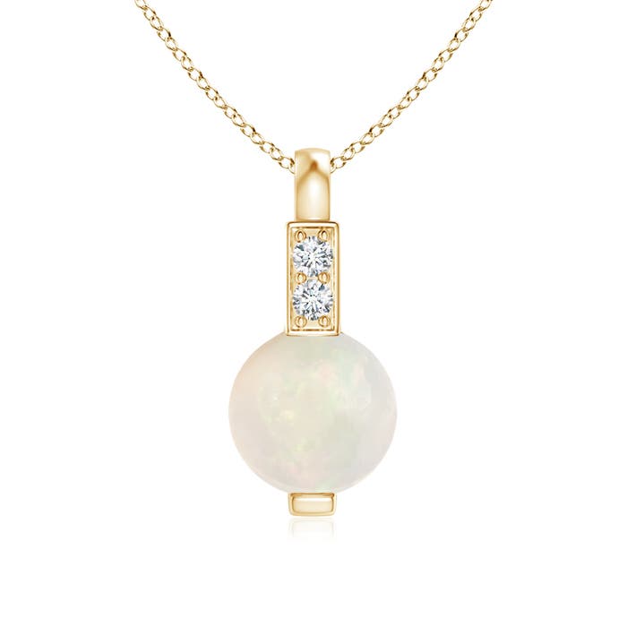 A - Opal / 0.34 CT / 14 KT Yellow Gold