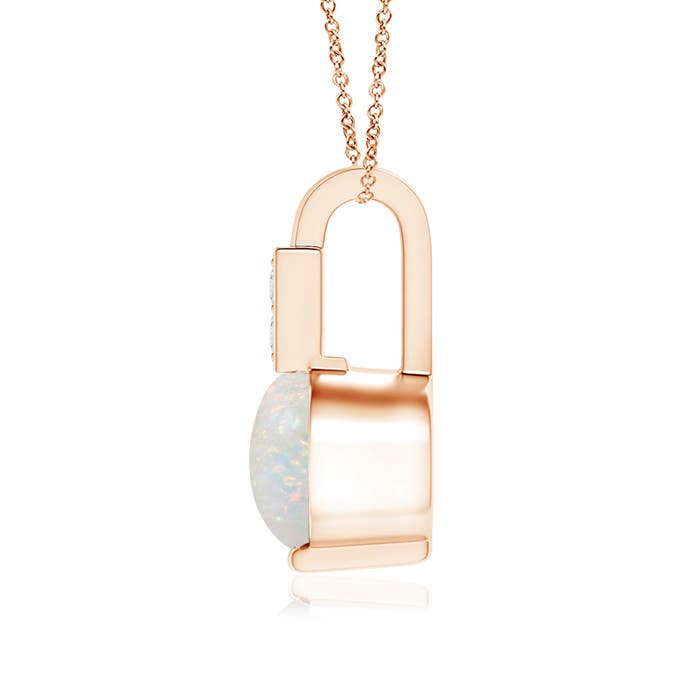 AA - Opal / 0.34 CT / 14 KT Rose Gold