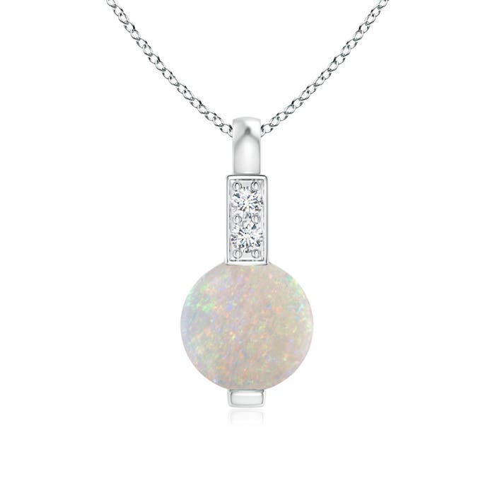 AA - Opal / 0.34 CT / 14 KT White Gold