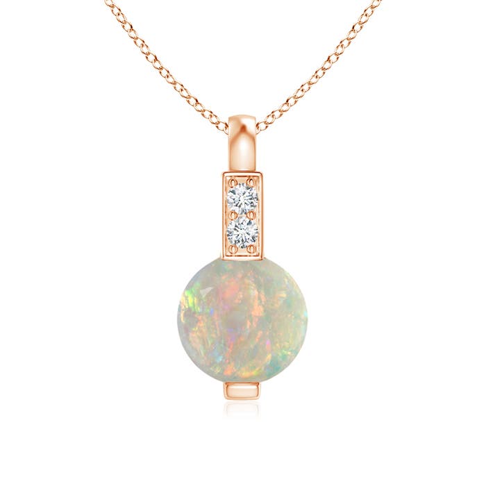 AAAA - Opal / 0.34 CT / 14 KT Rose Gold