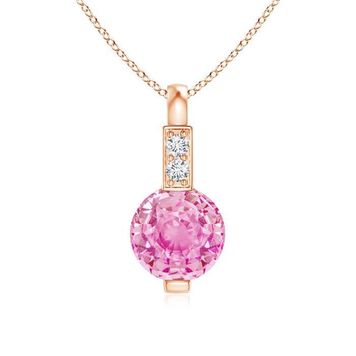 A - Pink Sapphire / 0.61 CT / 14 KT Rose Gold