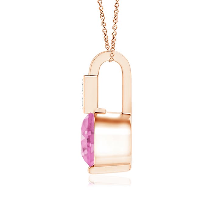 A - Pink Sapphire / 0.61 CT / 14 KT Rose Gold