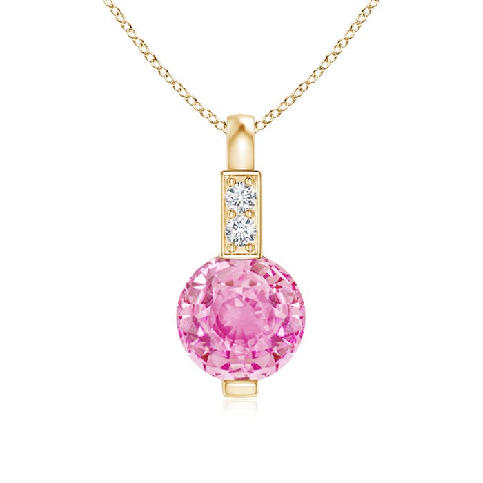 A - Pink Sapphire / 0.61 CT / 14 KT Yellow Gold