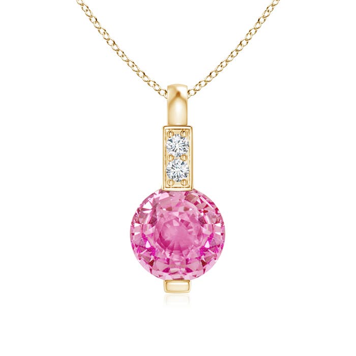 AA - Pink Sapphire / 0.61 CT / 14 KT Yellow Gold