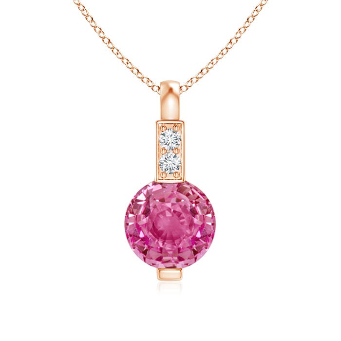 AAA - Pink Sapphire / 0.61 CT / 14 KT Rose Gold