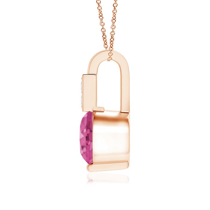 AAAA - Pink Sapphire / 0.61 CT / 14 KT Rose Gold