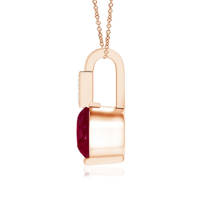 A - Ruby / 0.61 CT / 14 KT Rose Gold