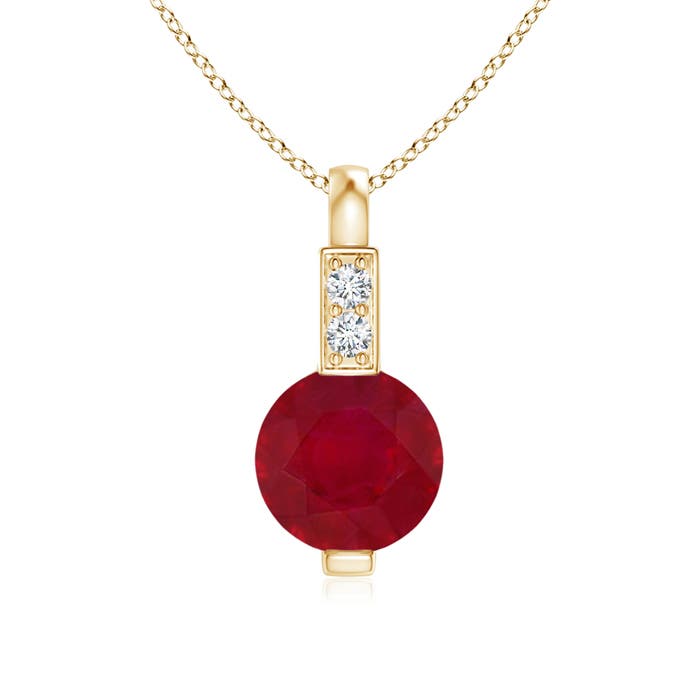 AA - Ruby / 0.61 CT / 14 KT Yellow Gold