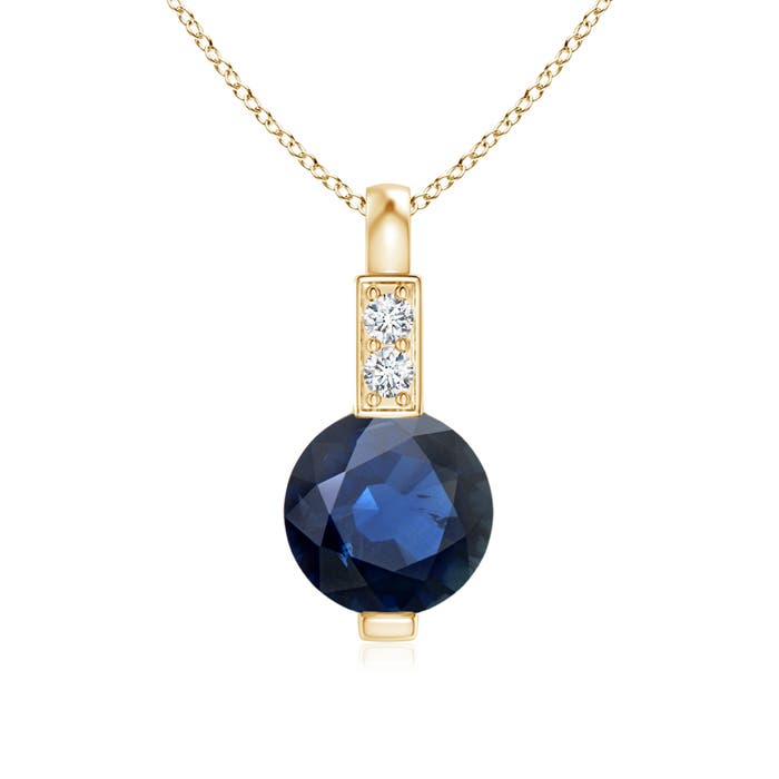 AA - Blue Sapphire / 0.61 CT / 14 KT Yellow Gold