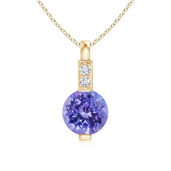 AAA - Tanzanite / 0.51 CT / 14 KT Yellow Gold