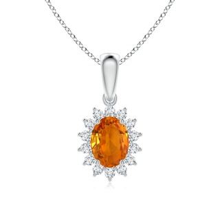 Oval AAA Orange Sapphire