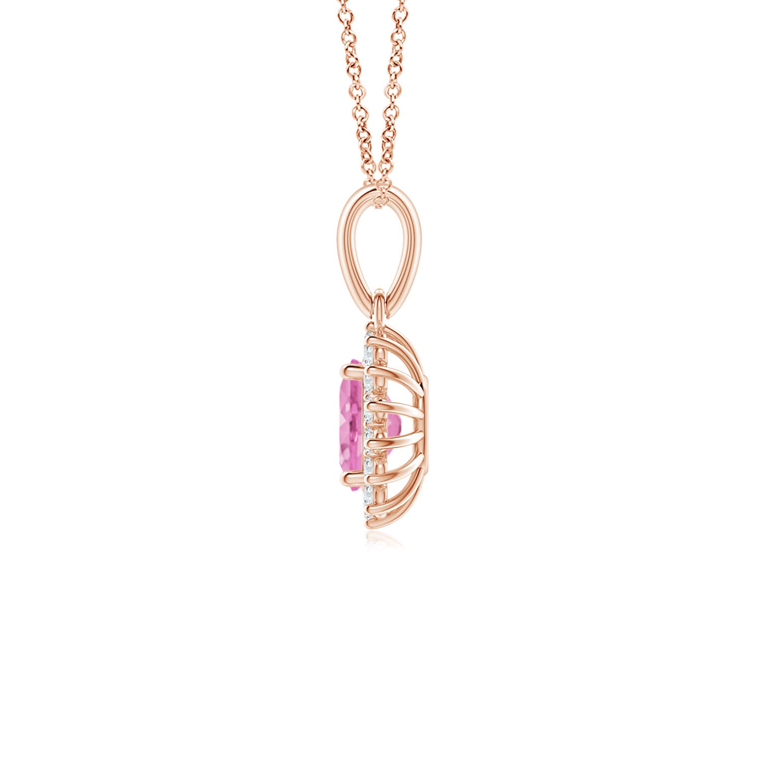 A - Pink Sapphire / 0.69 CT / 14 KT Rose Gold