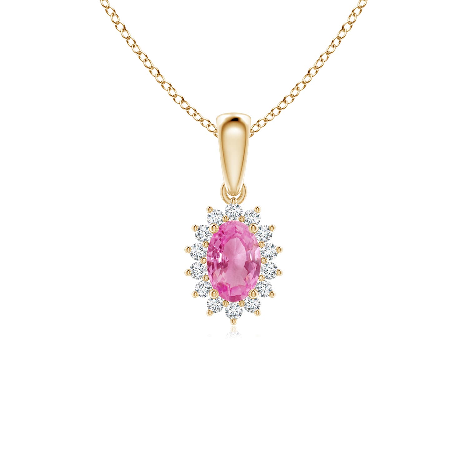 AA - Pink Sapphire / 0.69 CT / 14 KT Yellow Gold