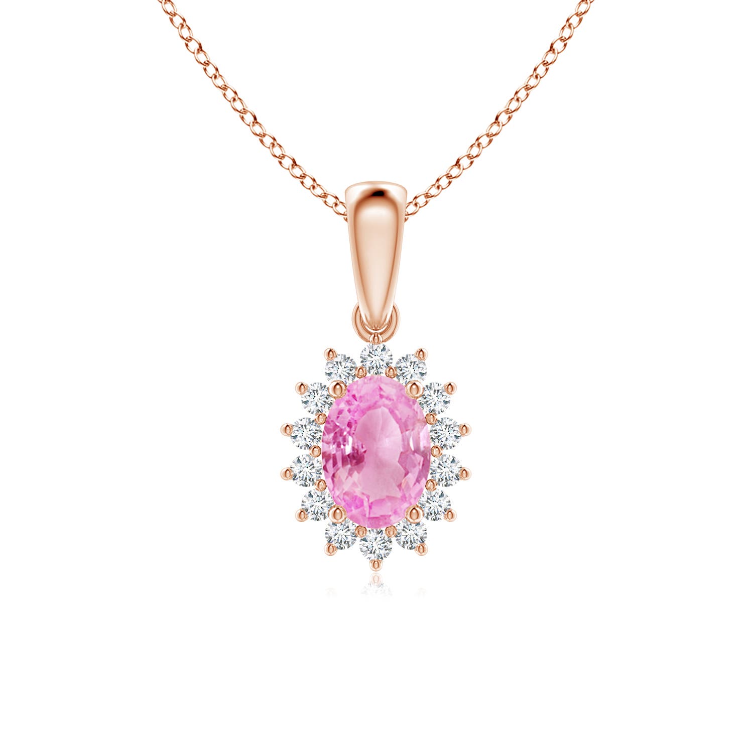 A - Pink Sapphire / 1.05 CT / 14 KT Rose Gold