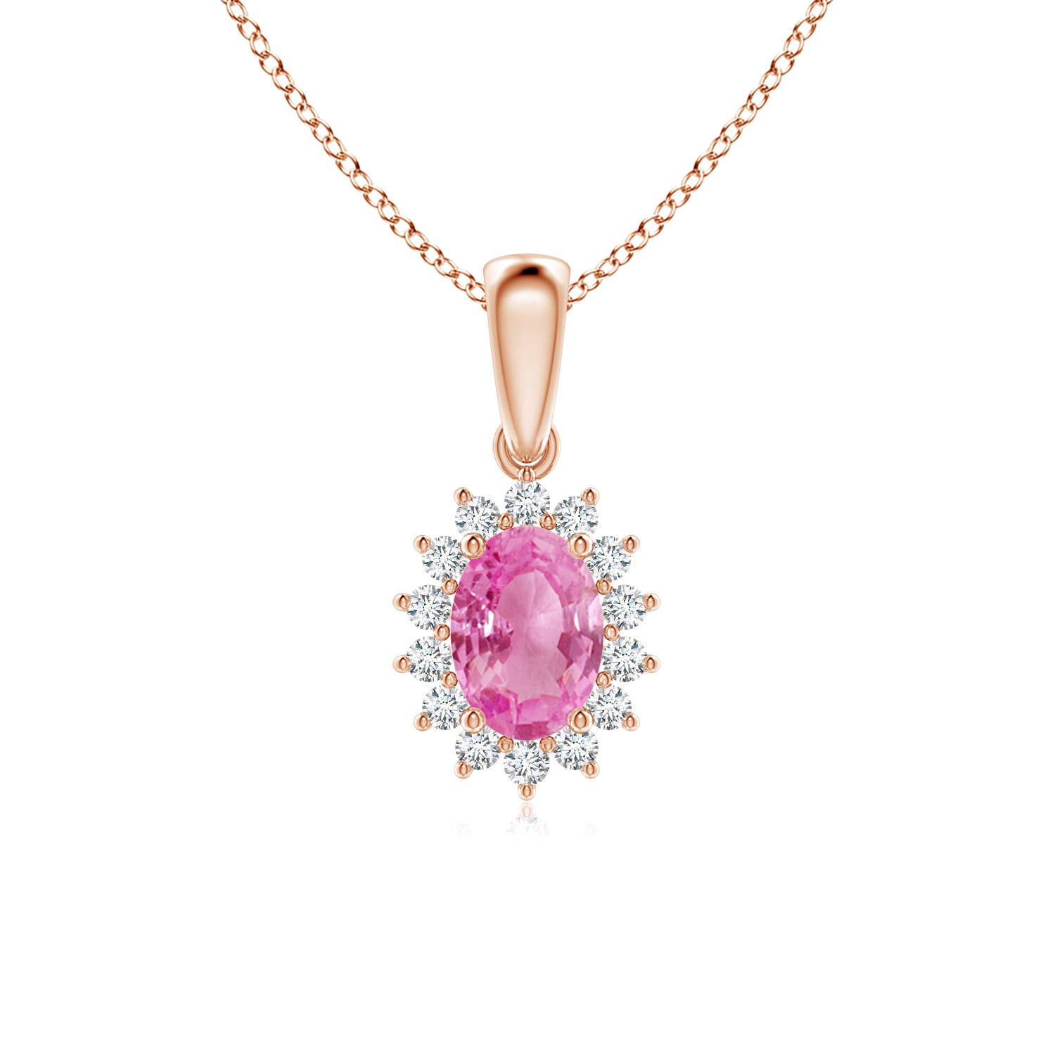 AA - Pink Sapphire / 1.05 CT / 14 KT Rose Gold