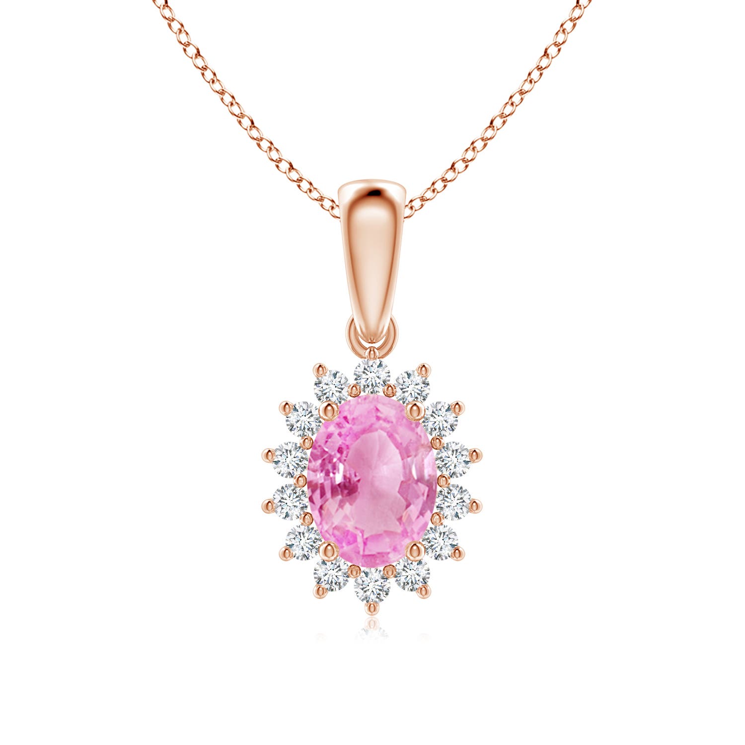 A - Pink Sapphire / 1.74 CT / 14 KT Rose Gold