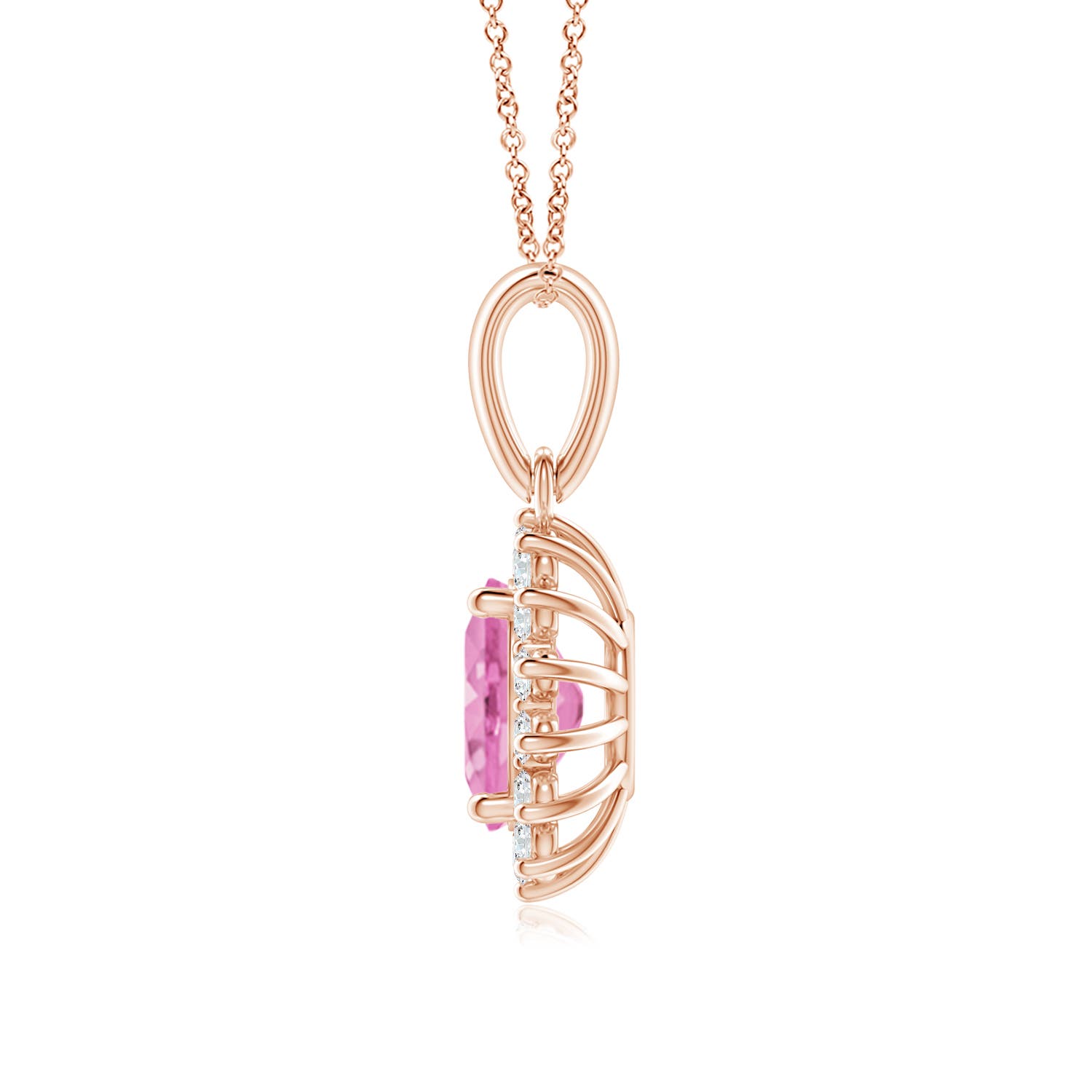 A - Pink Sapphire / 1.74 CT / 14 KT Rose Gold