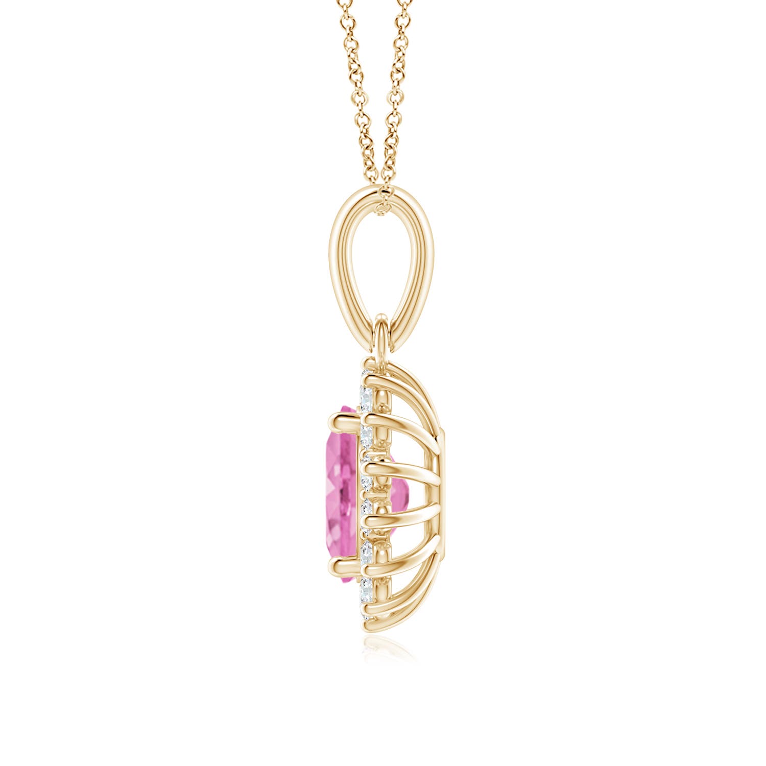 A - Pink Sapphire / 1.74 CT / 14 KT Yellow Gold