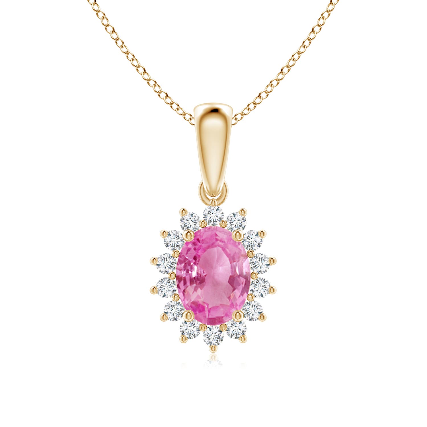 AA - Pink Sapphire / 1.74 CT / 14 KT Yellow Gold